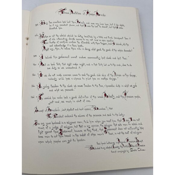Memories Of Abraham Lincoln That Live Forever Book Original American Script Lohe - Picture 7 of 8